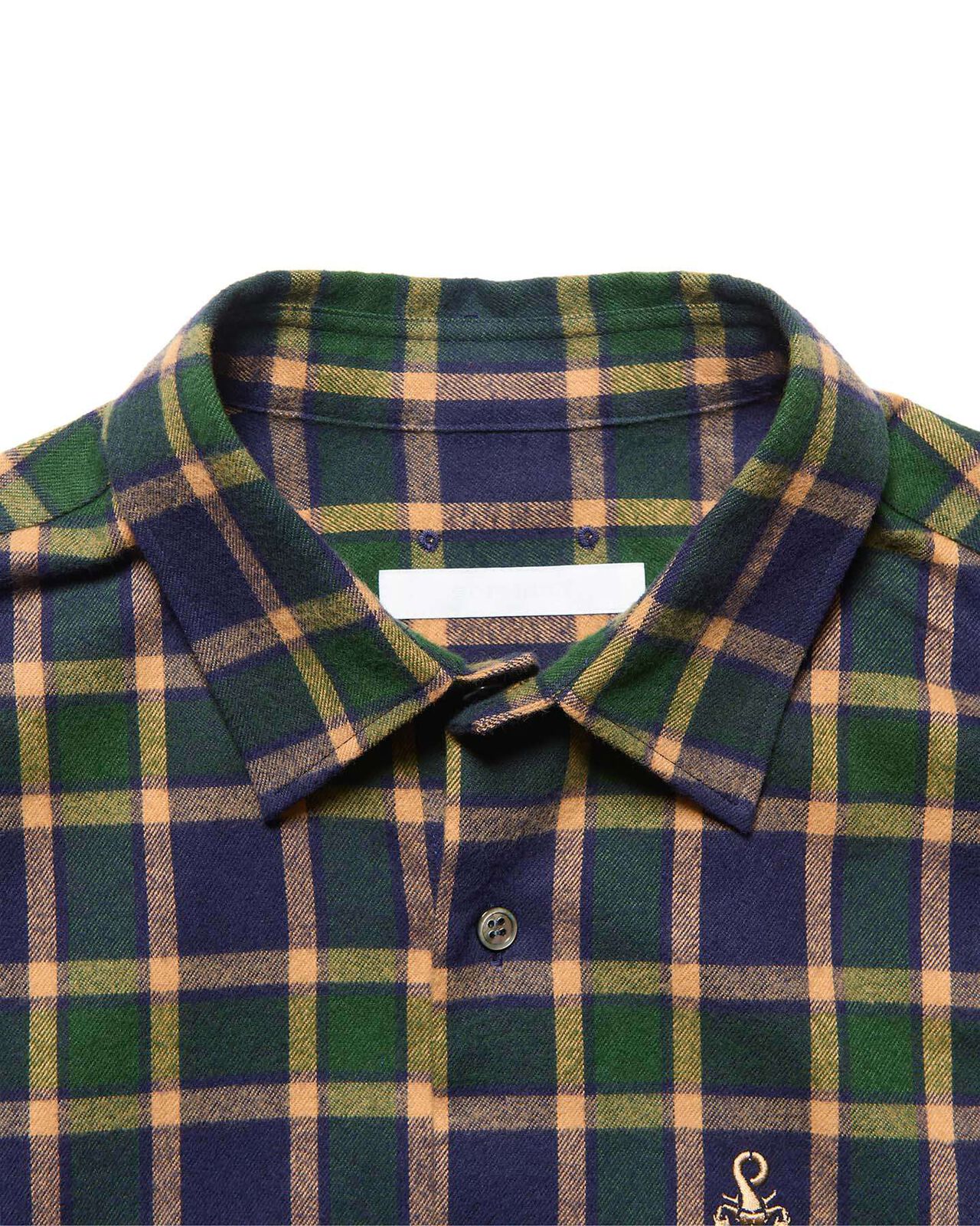 FLANNEL CHECK RELAX-FIT SHIRT,NAVY, large image number 2