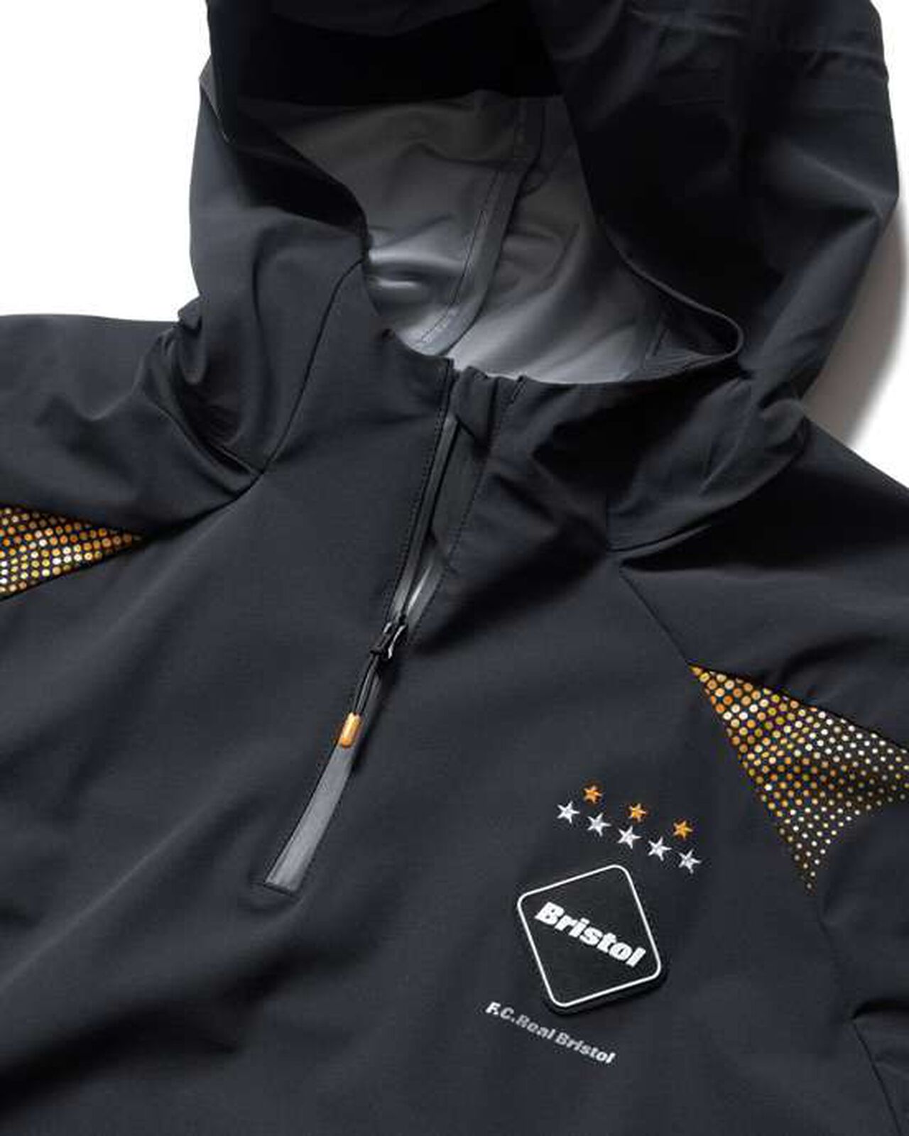 AUTHENTIC UTILITY TEAM HALF ZIP JACKET,BLACK, large image number 2