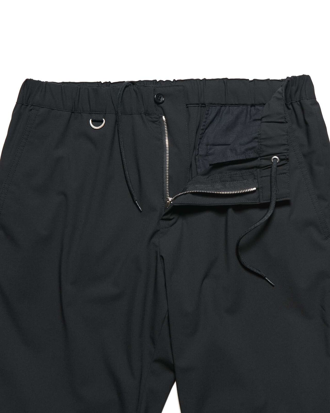 2WAY STRETCH SLIM-FIT RIBBED PANTS,BLACK, large image number 2
