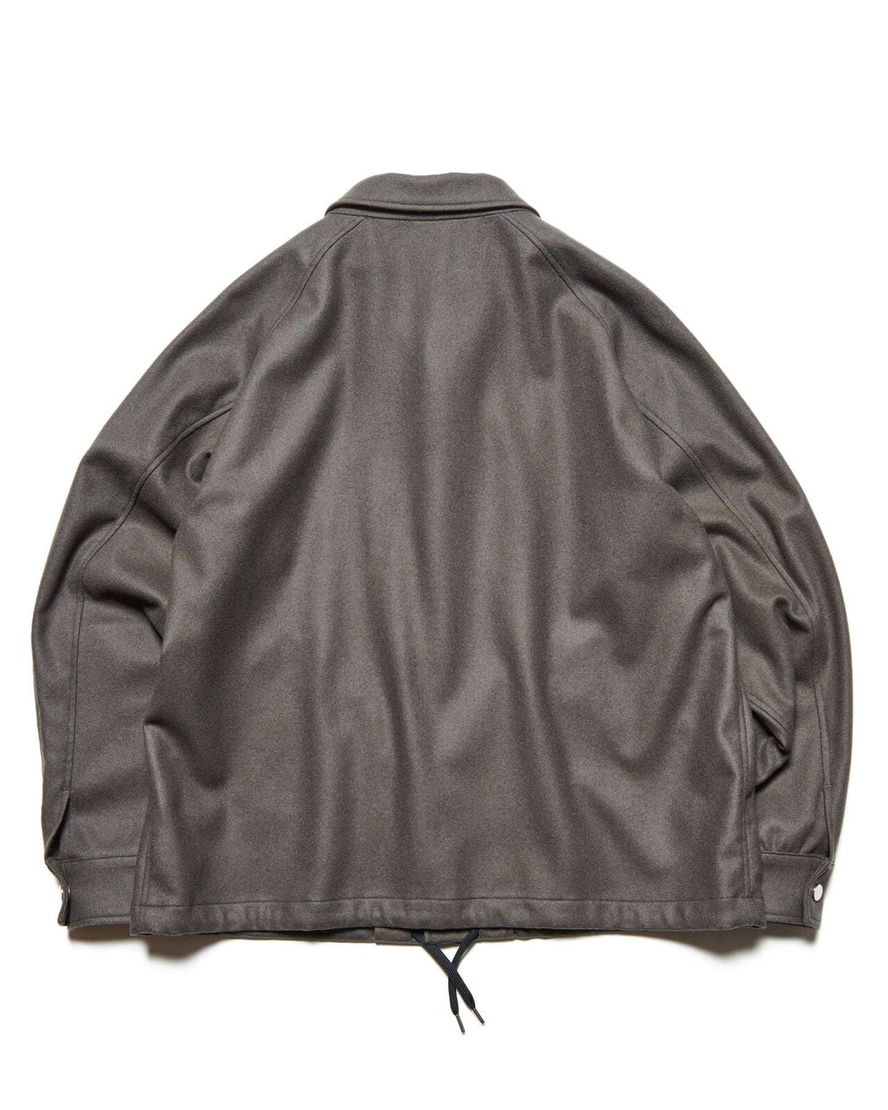 LIGHT MELTON WOOL COACH JACKET,CHARCOAL GRAY, large image number 1