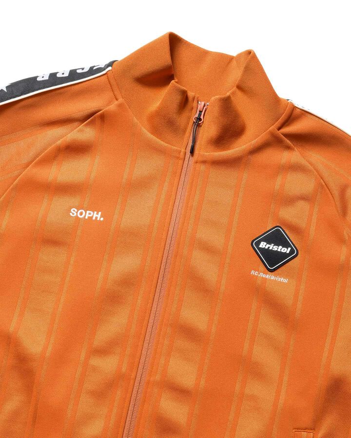 SHADOW WEAVE STRIPE JACKET,ORANGE, medium image number 2