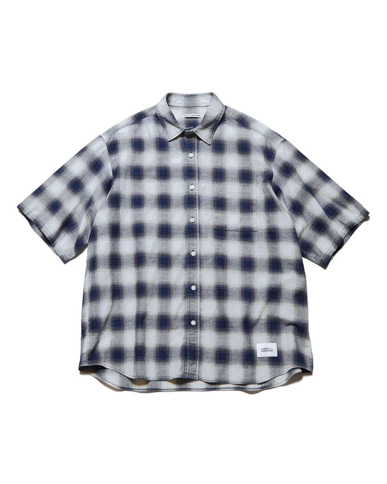 ROPE INDIGO RELAX-FIT S/S SHIRT,OFF WHITE, large image number 1