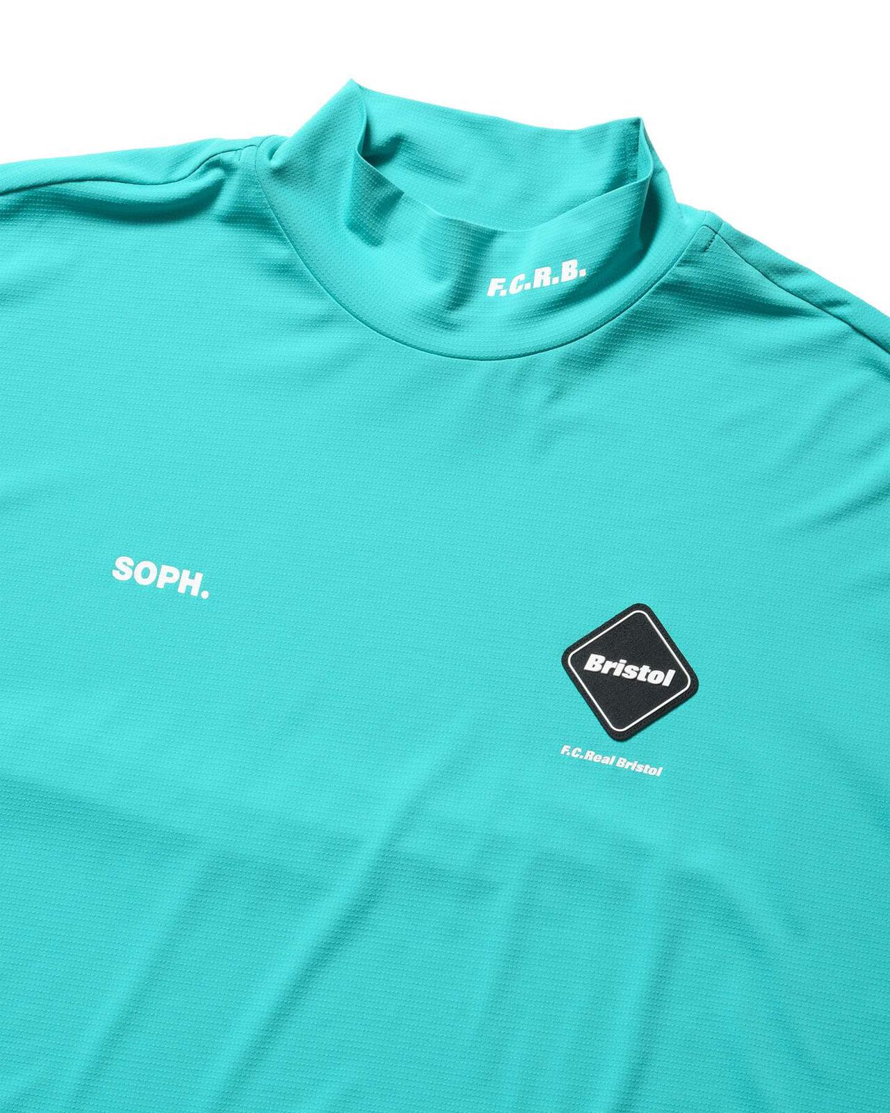 L/S MOCKNECK TOP,TURQUOISE, large image number 2