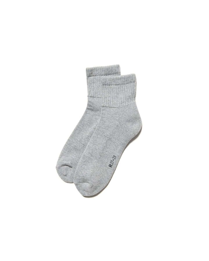 備長炭 SHORT SOCKS,GRAY, medium