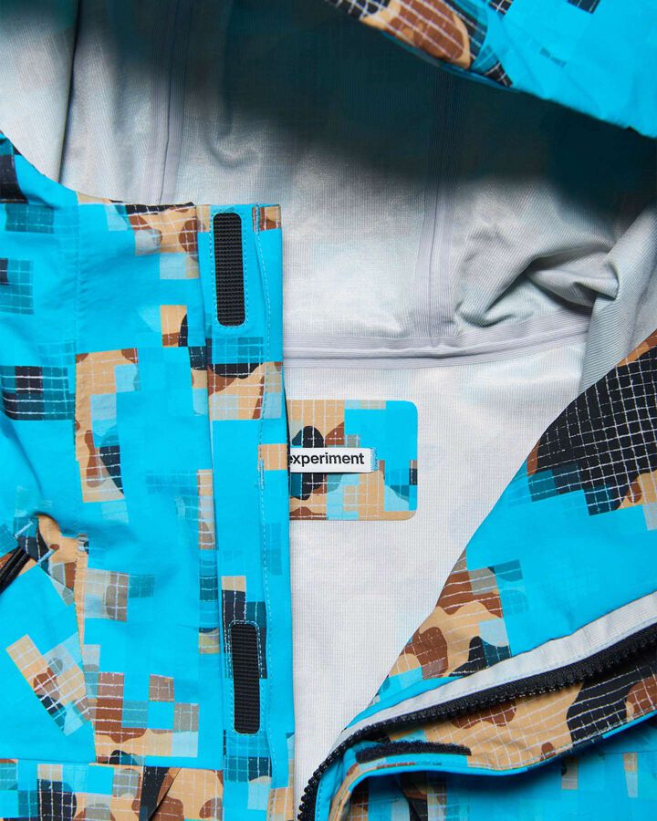 CAMOUFLAGE 3LAYER MOUNTAIN JACKET,BLUE, medium image number 2