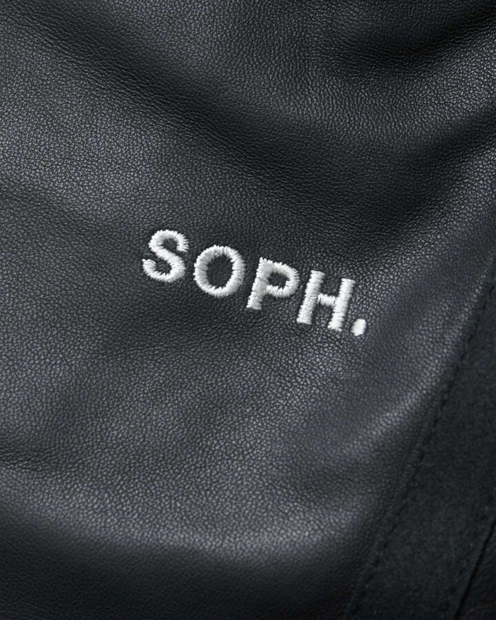 LEATHER TRACK PANTS,BLACK, medium image number 5