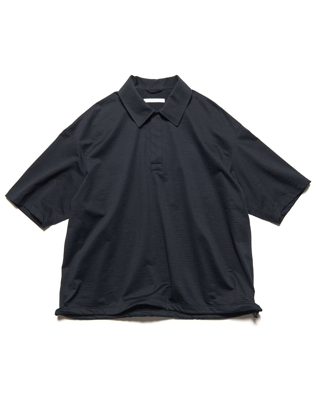 STRETCH SUCKER S/S POLO SHIRT,BLACK, large image number 0
