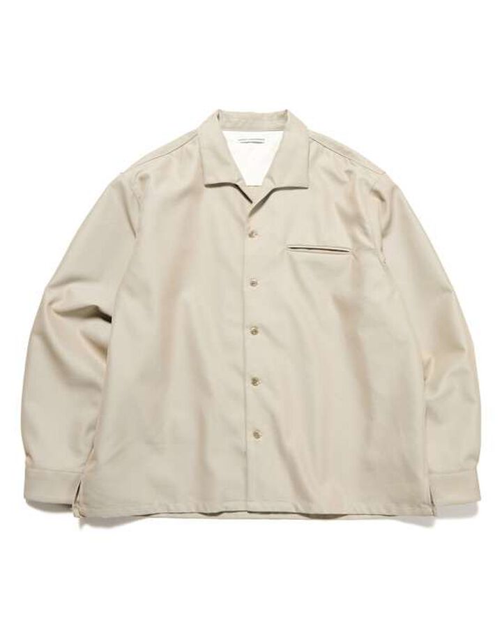 ITALIAN COLLAR SHIRT,BEIGE, medium