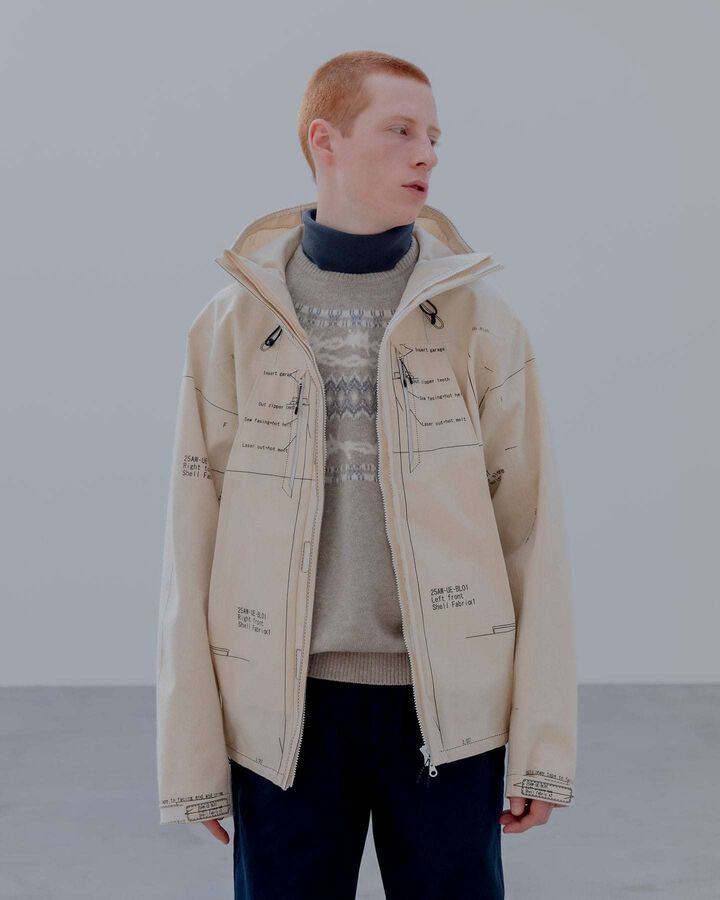 MAP-OUT 3LAYER MOUNTAIN PARKA,IVORY, medium image number 8
