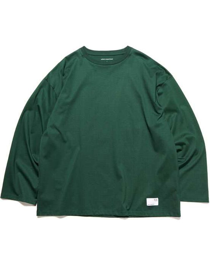 LOOSE L/S TEE,GREEN, medium