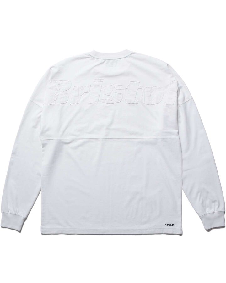 CUT-OFF LOGO L/S TEE,WHITE, medium image number 1