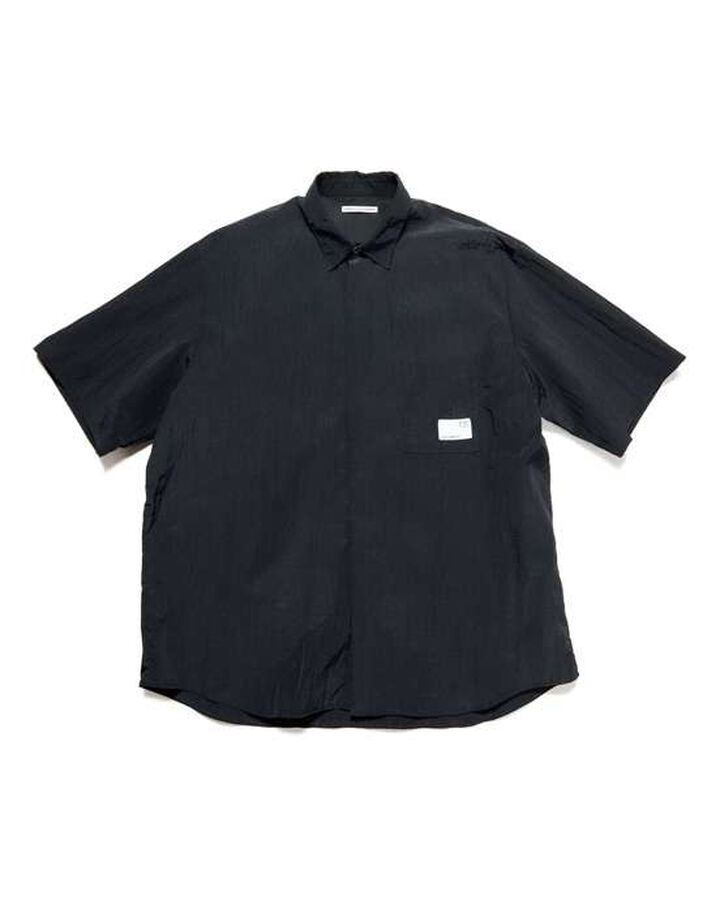 CRYSTAL NYLON VENTILATION SHIRT,BLACK, medium