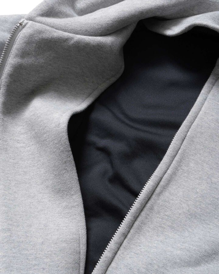 CHAMPIONS BONDING SWEAT ZIP-UP HOODIE,GRAY, medium image number 5