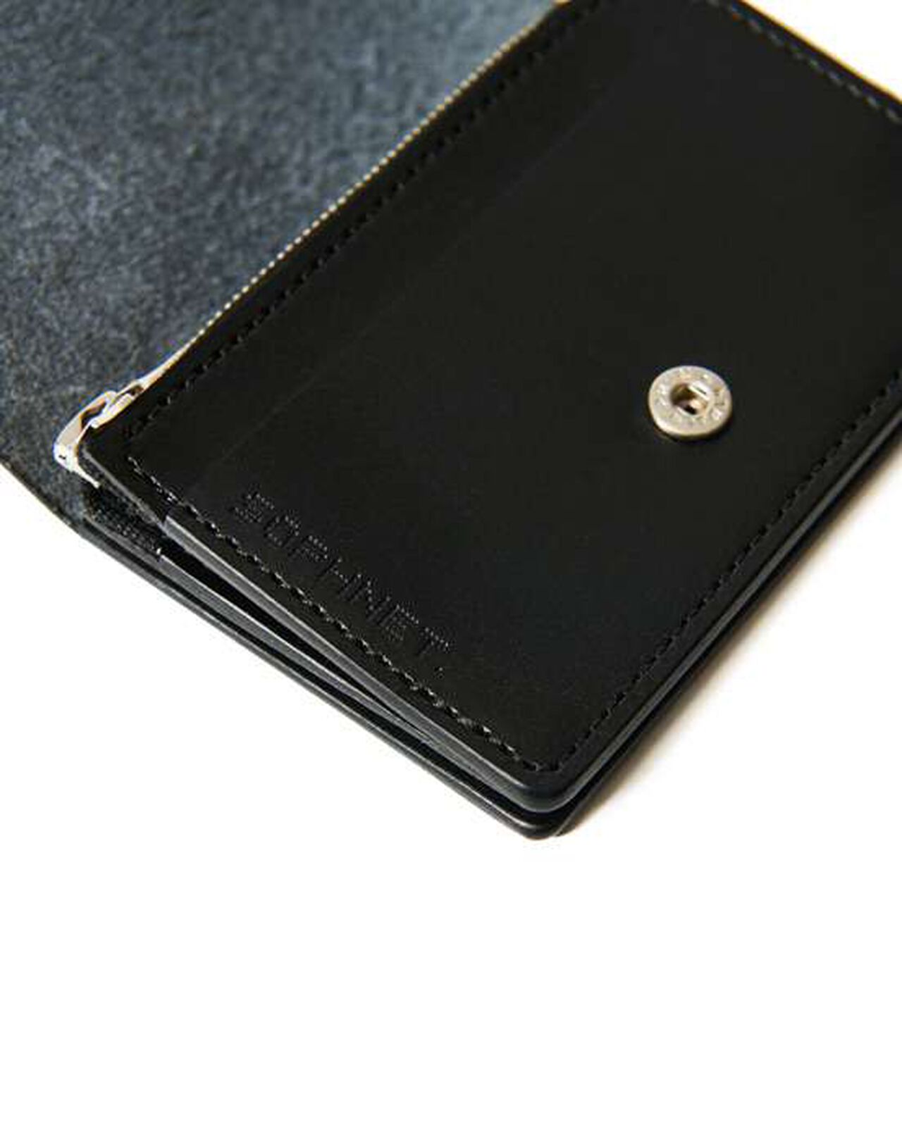 LEATHER SMALL WALLET,BLACK, large image number 2