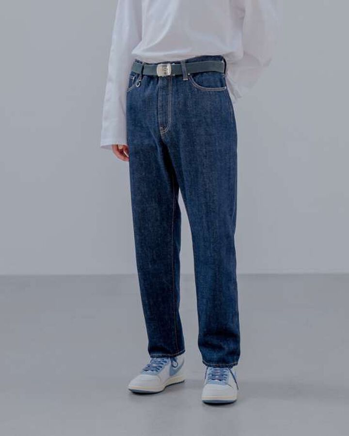 WASHED SLIM FIT JEANS,WHITE, medium image number 7