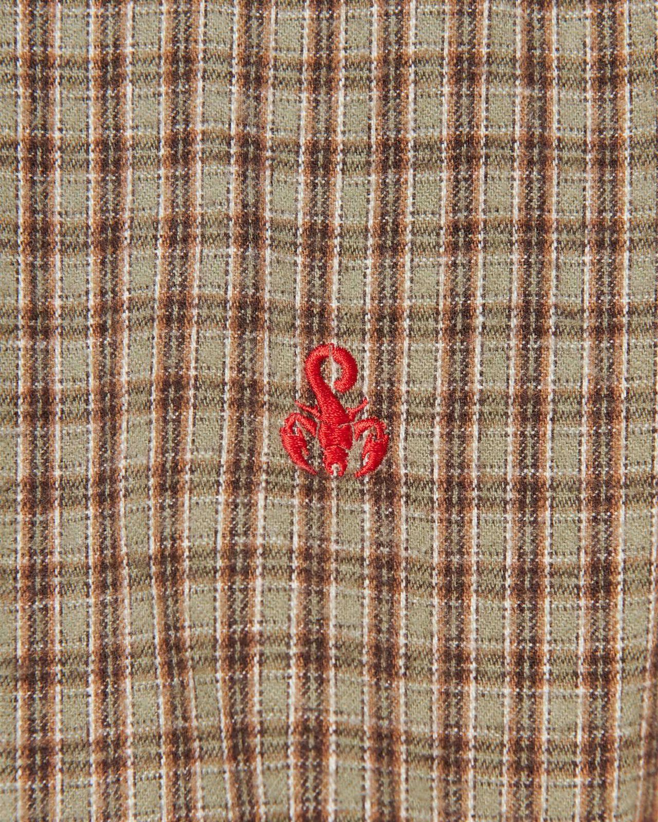 COTTON FLANNEL RELAX-FIT SHIRT,SAGE, large image number 3