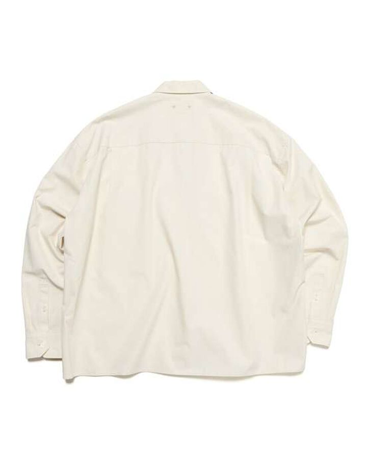 ORGANIC COTTON ZIP SHIRT,WHITE, medium image number 1
