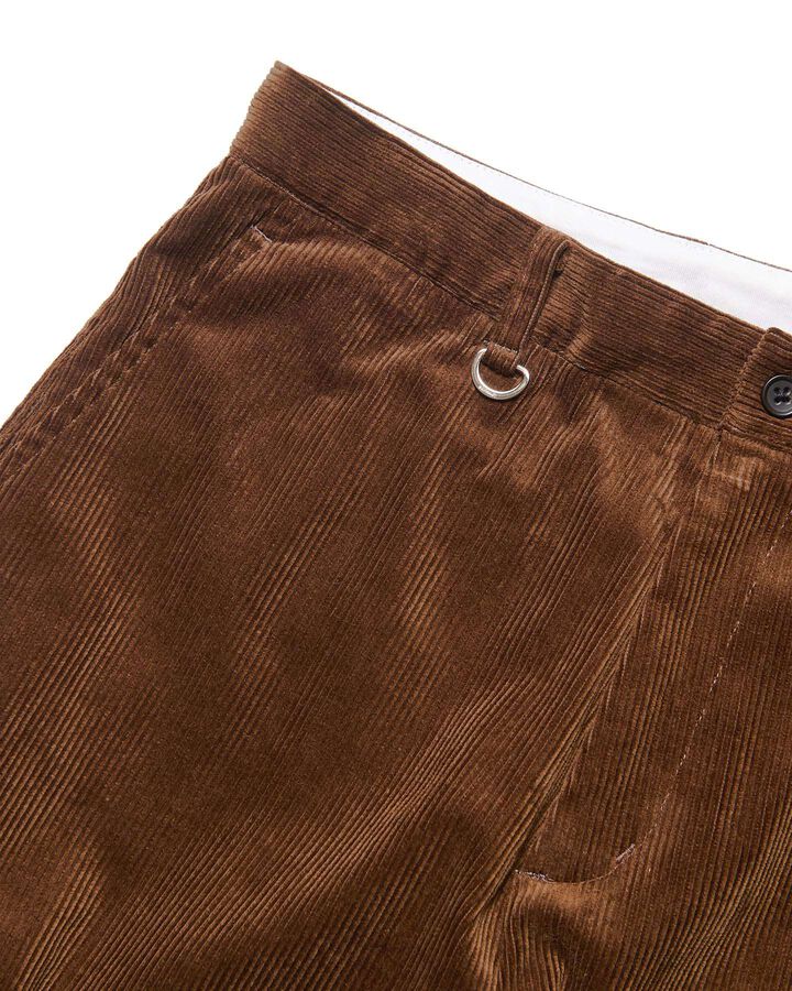 CORDUROY DOUBLE HEM PANTS,BROWN, medium image number 2