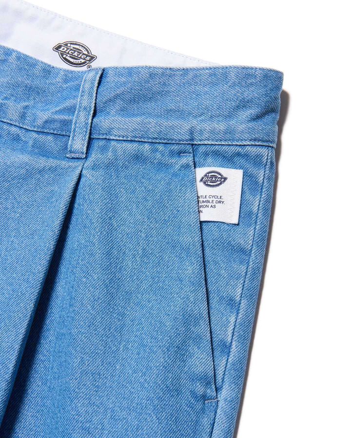 DICKIES BOLD-FIT TUCK JEANS,LIGHT INDIGO, medium image number 3