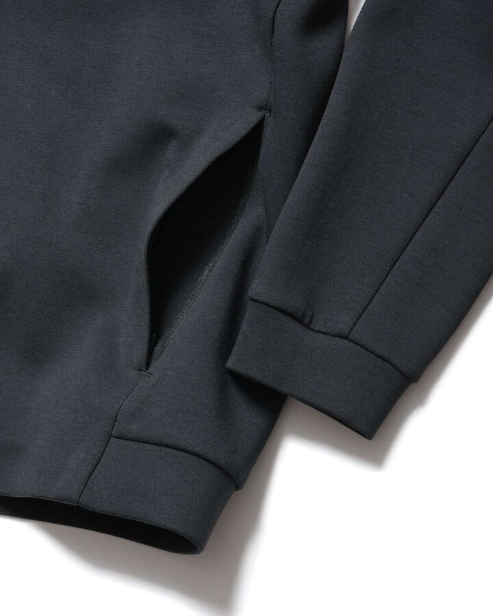 TECH SWEAT VENTILATION HOODIE,BLACK, medium image number 4