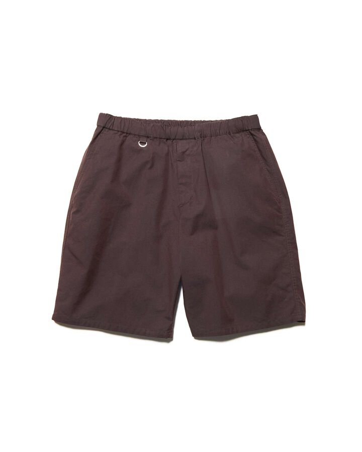 CHAMBRAY EASY SHORTS,BROWN, medium