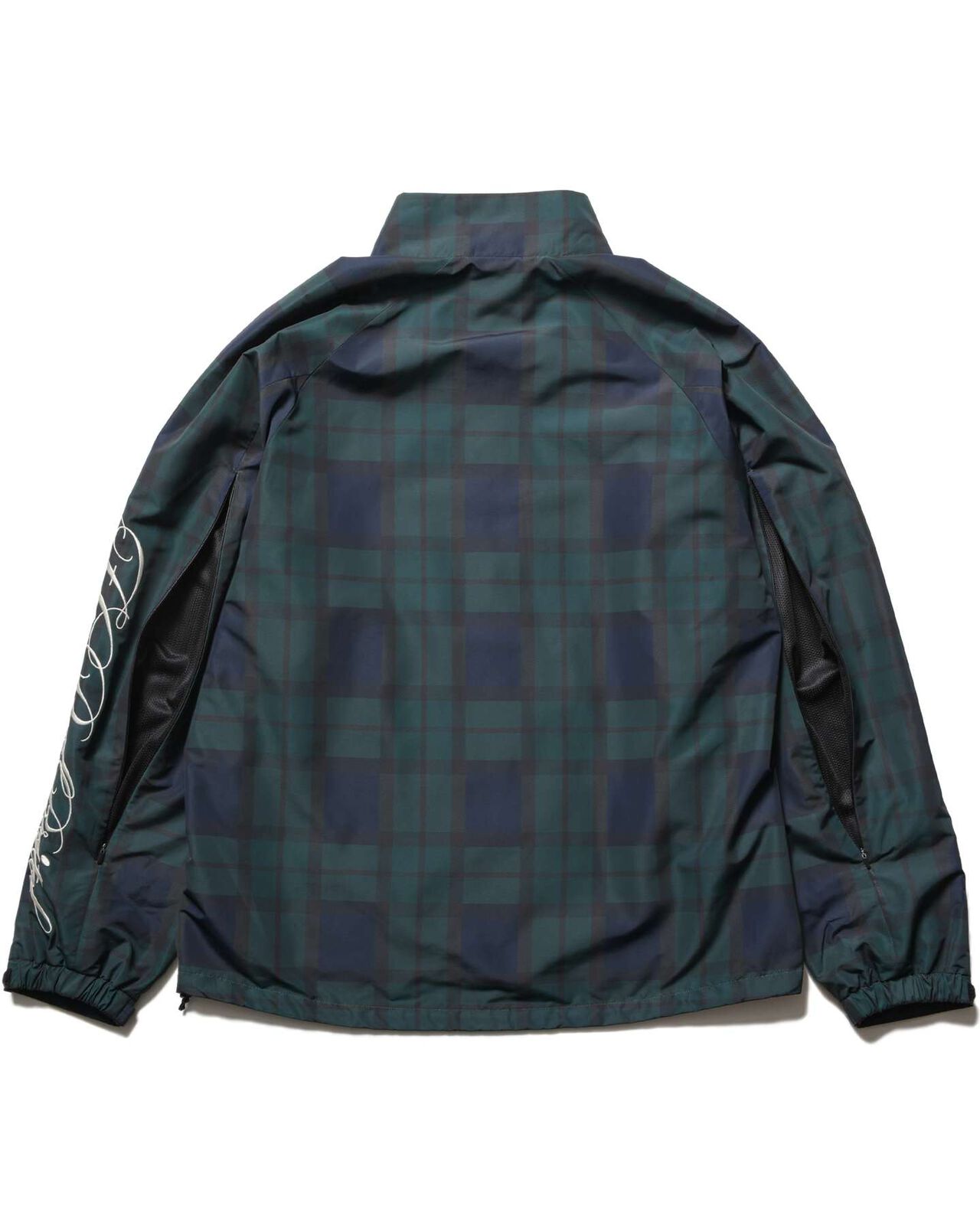 PLAID VENTILATION PRACTICE JACKET,NAVY, large image number 1