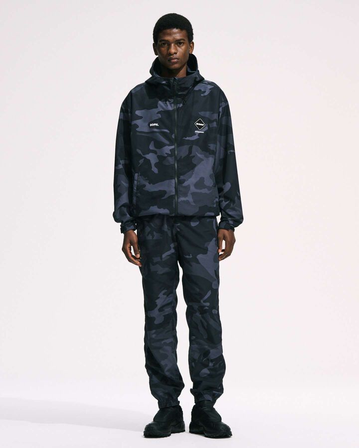 SUPPLEX NYLON HOODED BLOUSON,BLACK, medium image number 6