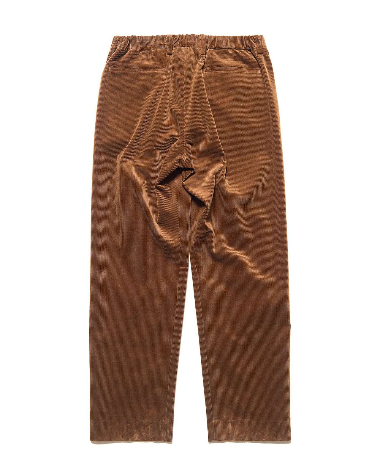 CORDUROY SHIRRING SLACKS,BROWN, large image number 1