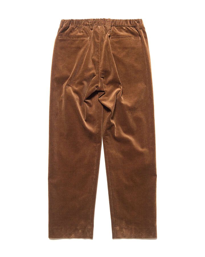CORDUROY SHIRRING SLACKS,BROWN, medium image number 1