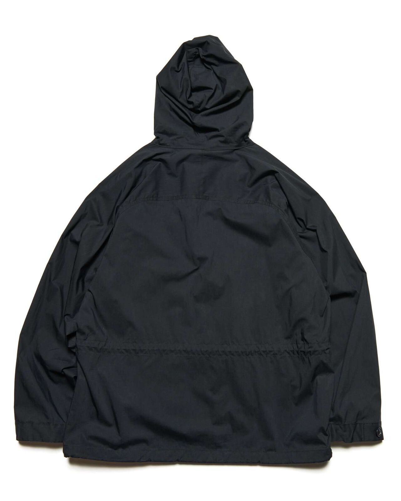 LIGHT POPLIN ZIP-UP HOODIE,BLACK, large image number 1