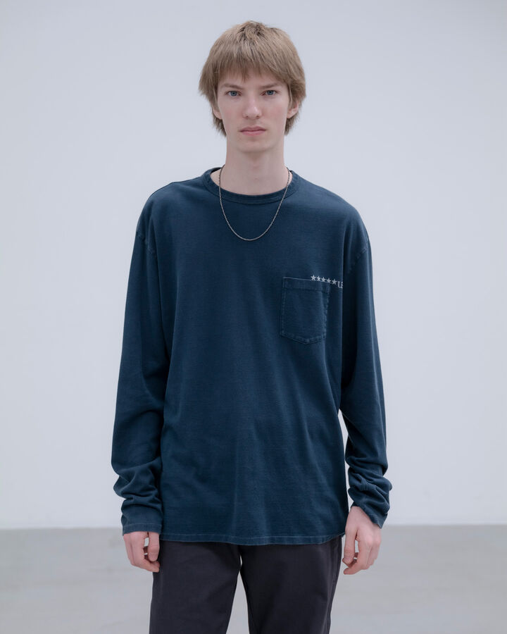 INDIGO L/S POCKET TEE,INDIGO, medium image number 5