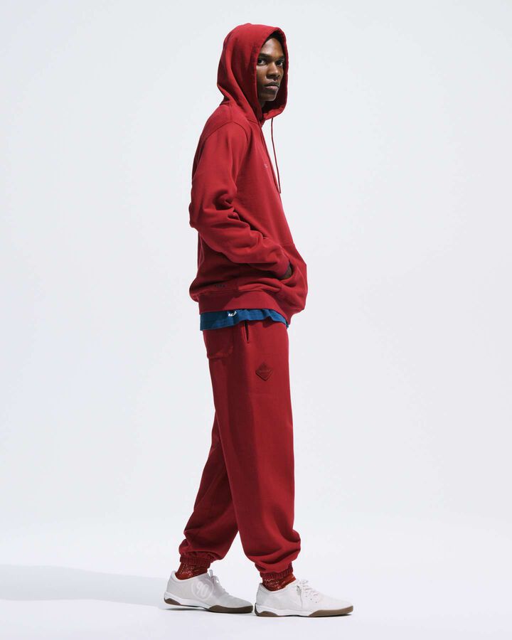 CUT-OFF LOGO SWEAT PANTS,BLACK, medium image number 7