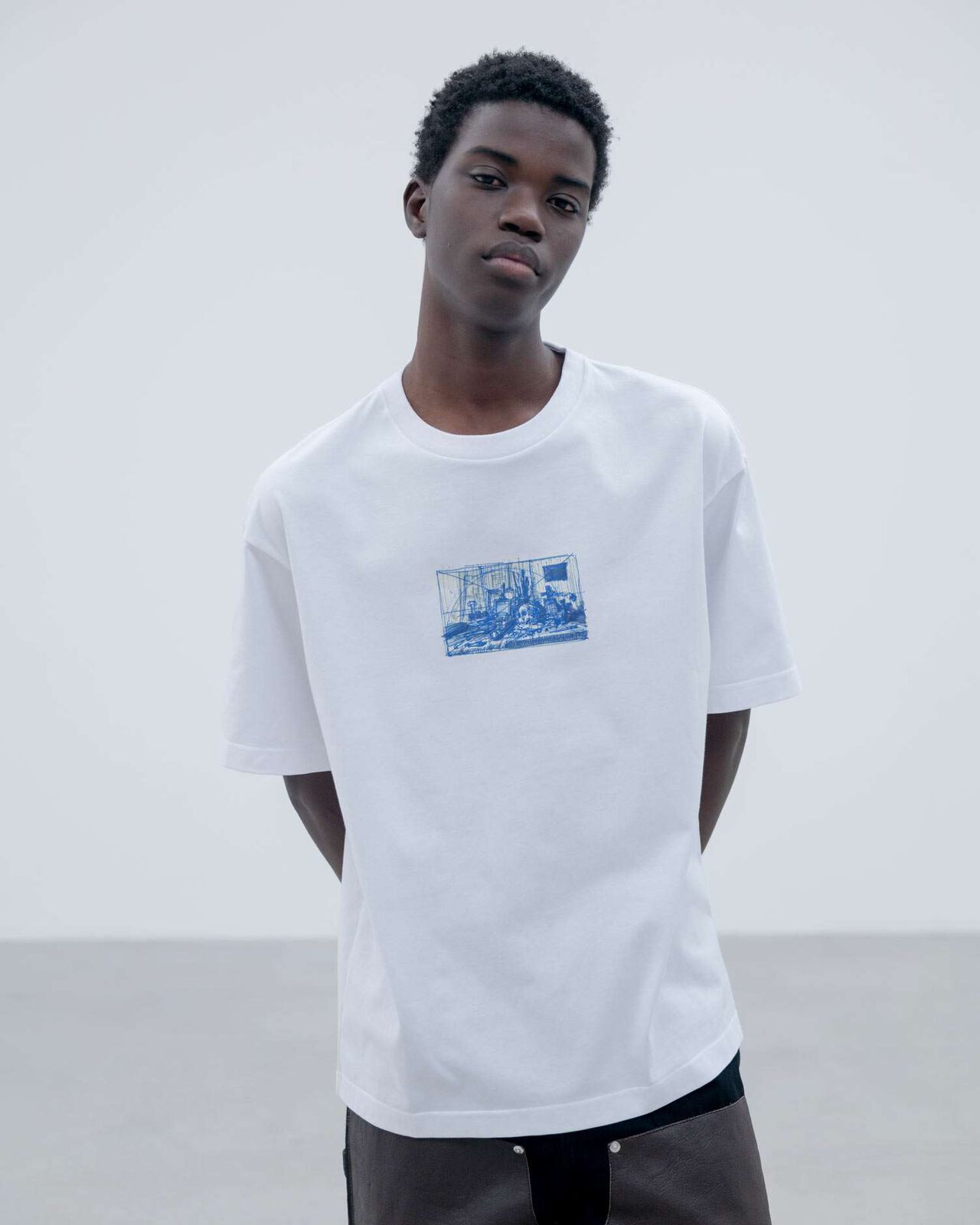 MICHAEL CHERNO: SKETCH TEE,BLACK, large image number 4