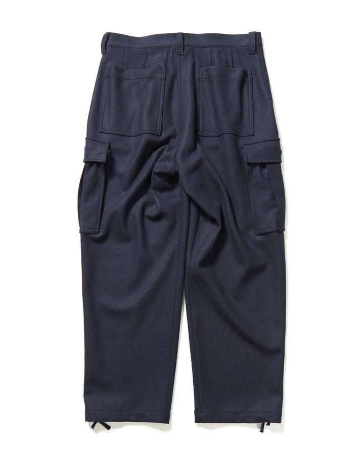 HARD MELTON 1TUCK TAPERED CARGO PANTS,NAVY, medium image number 1