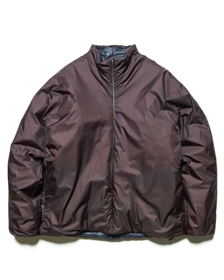 DOLMAN SLEEVE PADDED BLOUSON,BROWN, medium