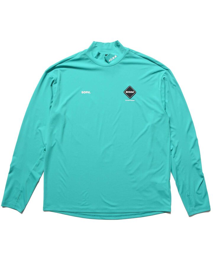 L/S MOCKNECK TOP,TURQUOISE, medium