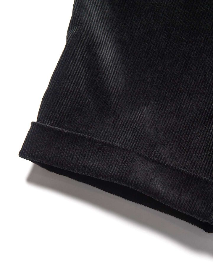 CORDUROY DOUBLE HEM PANTS,BLACK, medium image number 4
