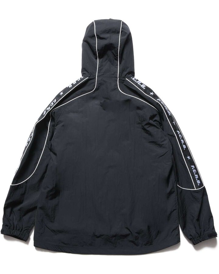 NYLON CHAMBRAY PRACTICE HOODED JACKET,BLACK, medium image number 1