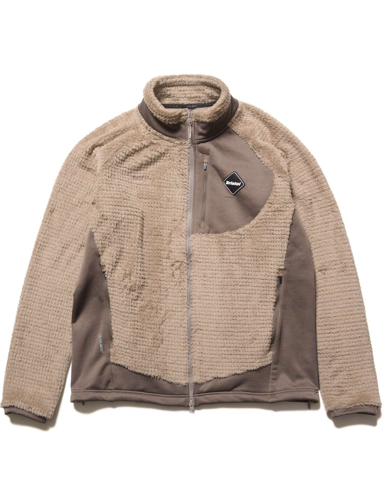 HYBRID FLEECE BLOUSON,BEIGE, large image number 0