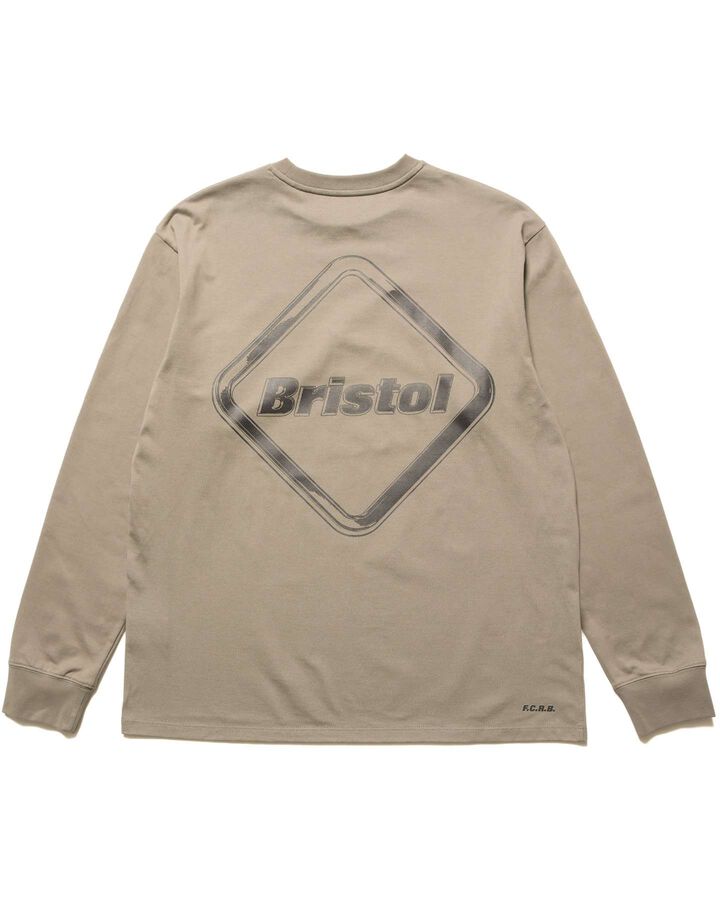 SHADOW EMBLEM L/S TEE,GREIGE, medium image number 1
