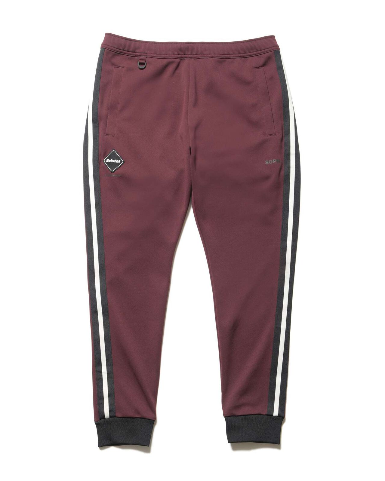 TRAINING TRACK RIBBED PANTS,BURGUNDY, large image number 0