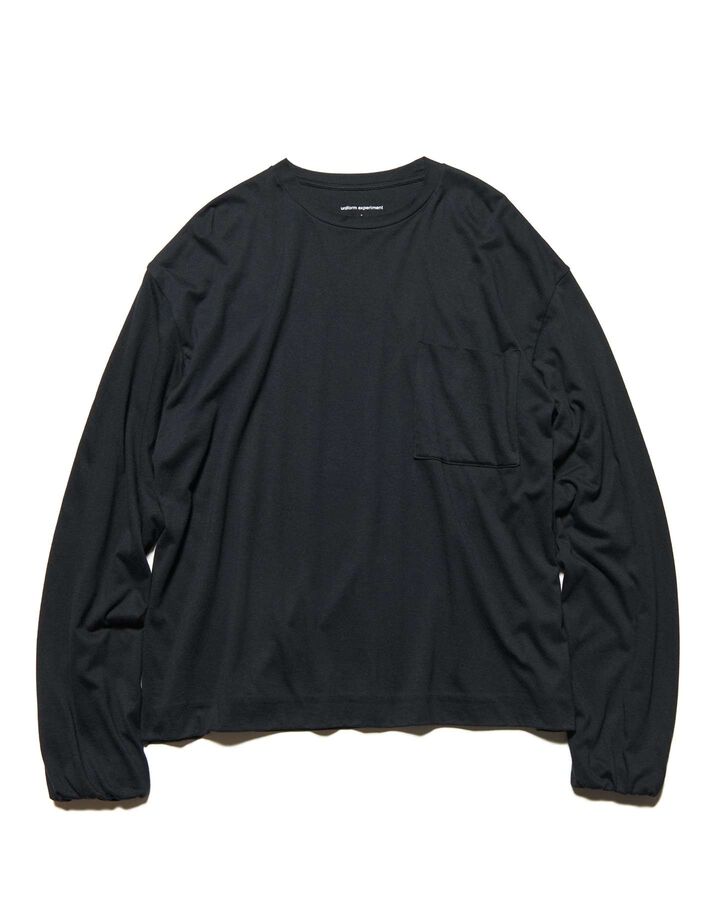 IN-SEWING L/S TEE,BLACK, medium image number 1