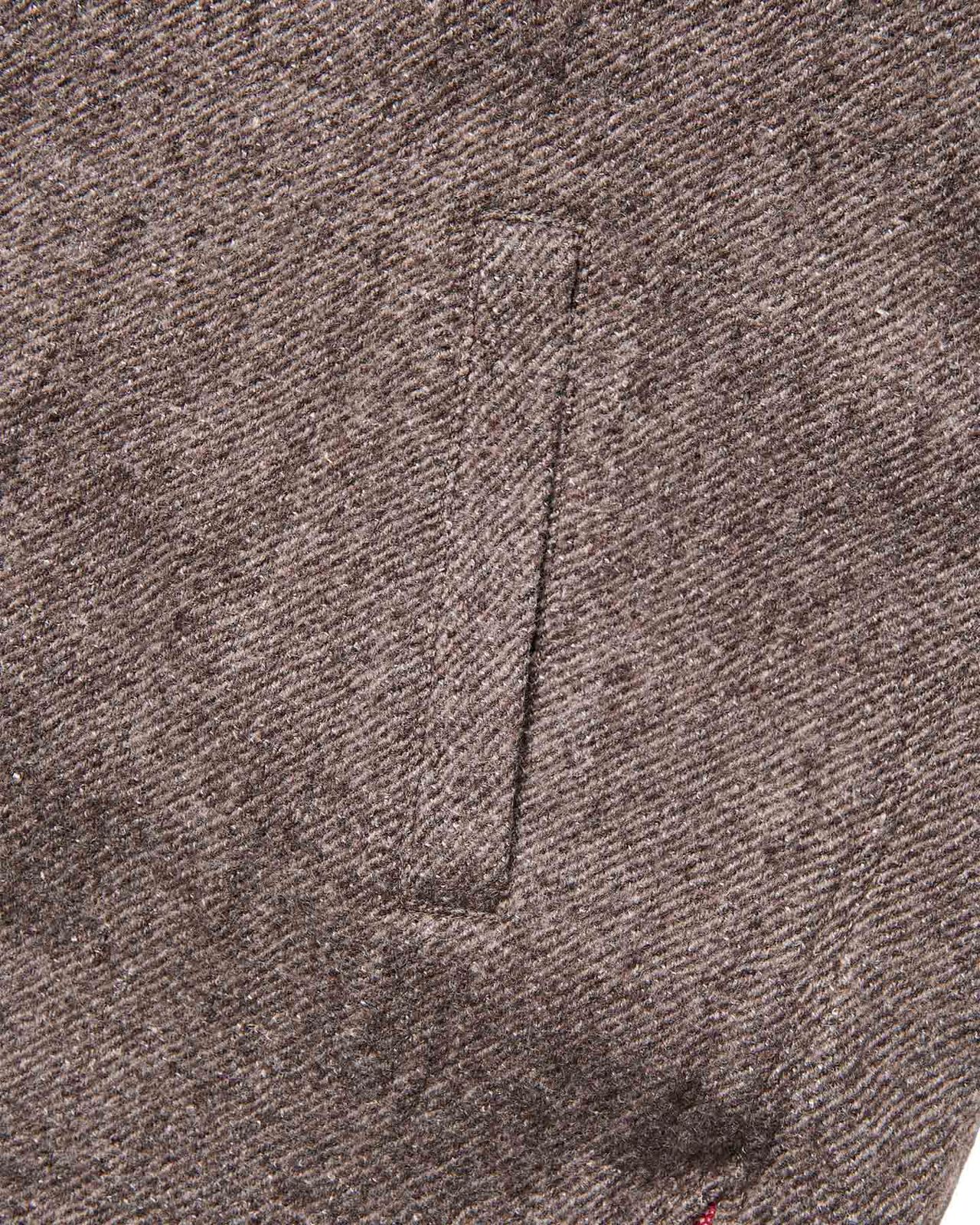 LINEN WOOL HOODED SHIRT,LIGHT BROWN, large image number 4