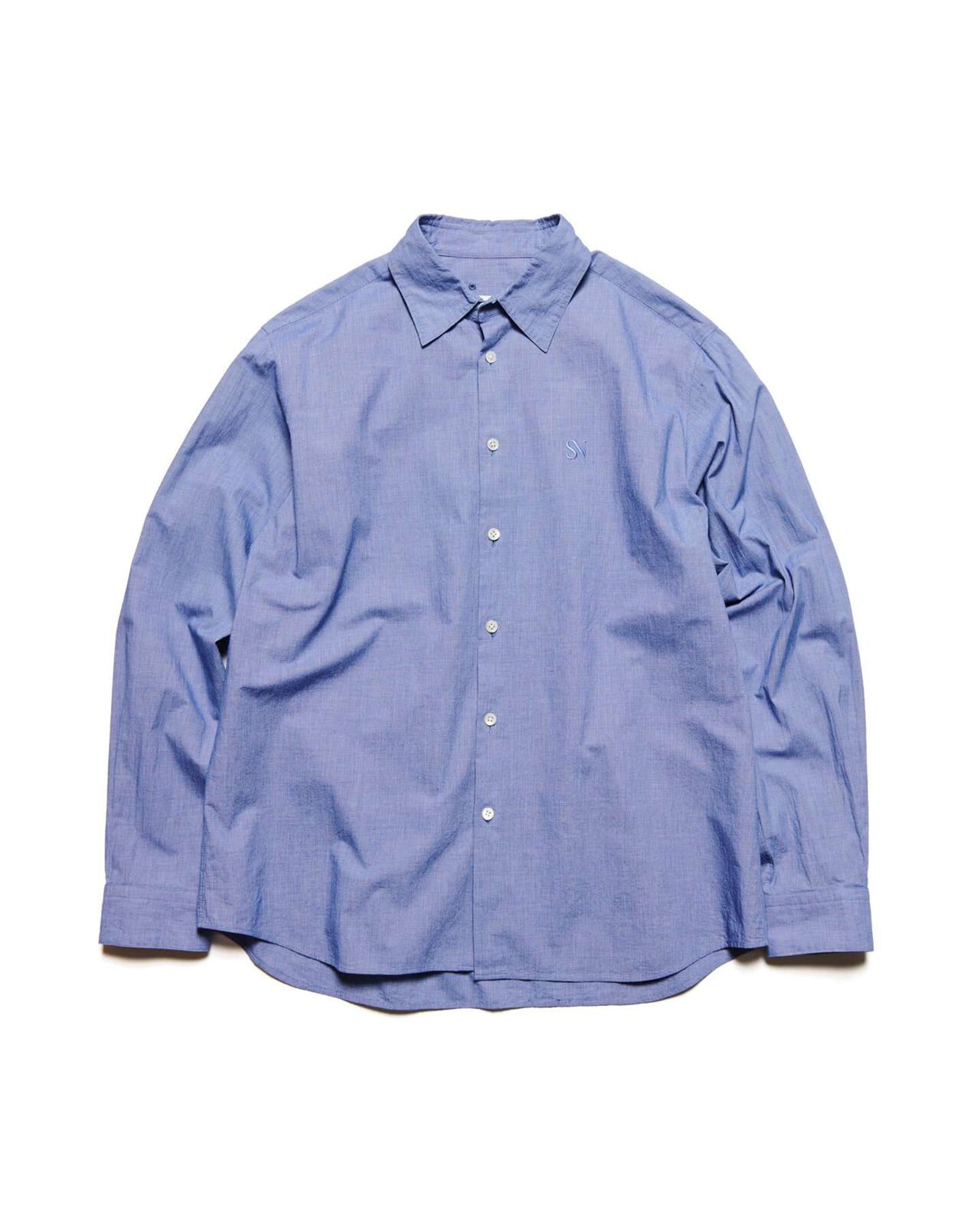 VOILE WASHER REGULAR-FIT SHIRT,NAVY, large image number 0