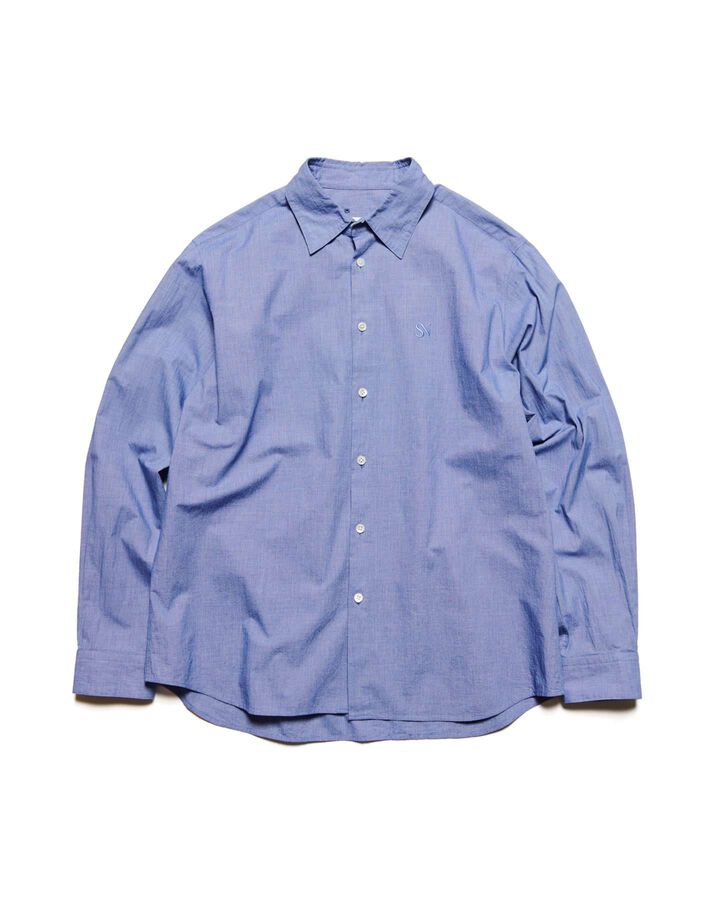 VOILE WASHER REGULAR-FIT SHIRT,NAVY, medium image number 0