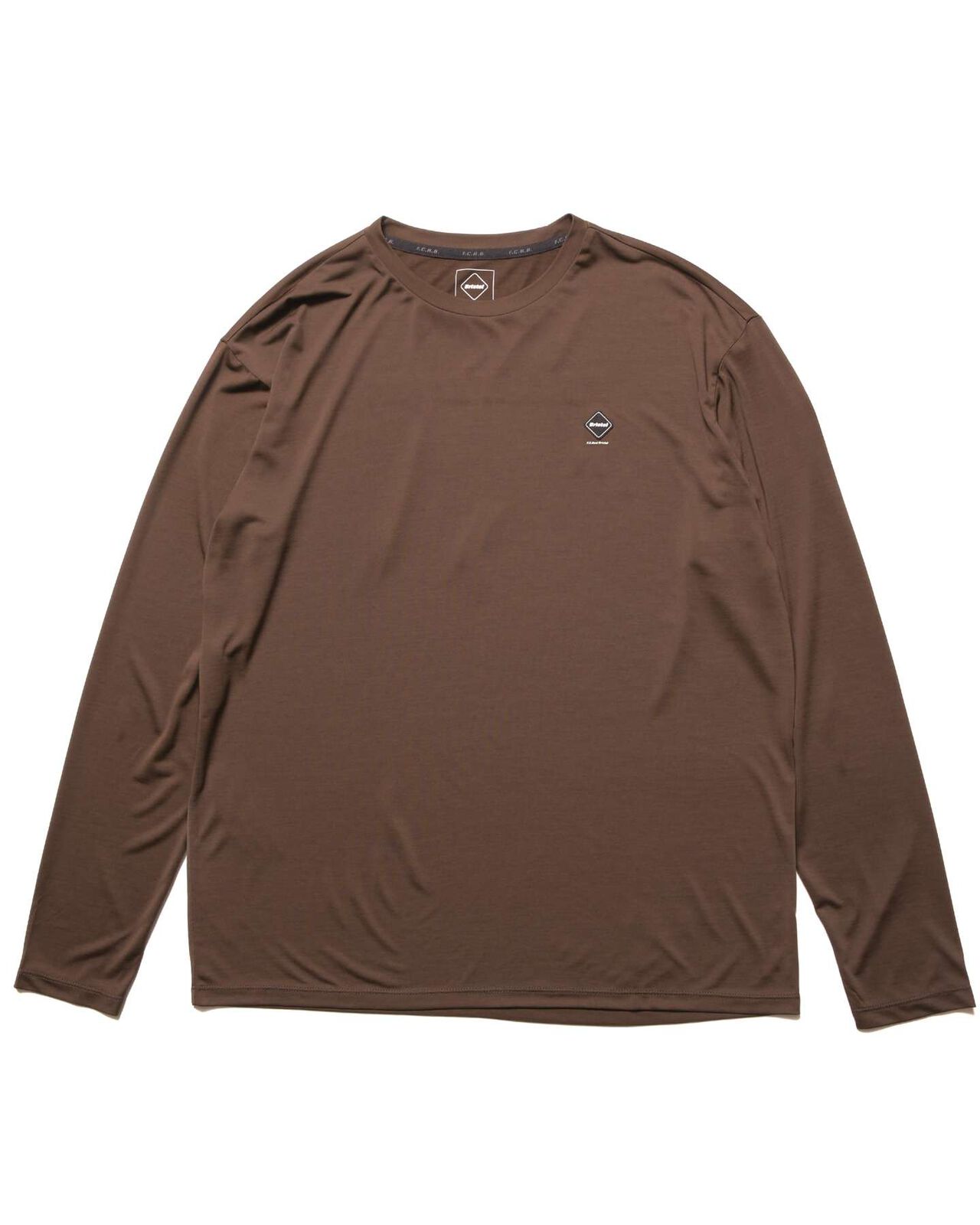 REFLECTIVE LOGO TECH DRY L/S TEE,BROWN, large image number 0