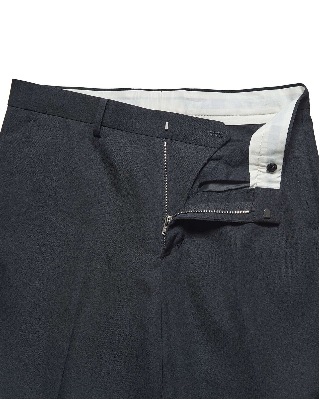 DOESKIN WOOL TUCK SLACKS,BLACK, large image number 3