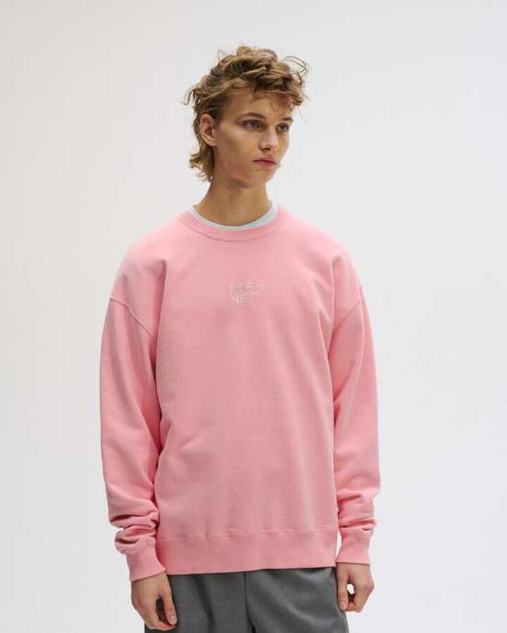 SIMON TAYLOR: DOT MASK CREWNECK,PINK, medium image number 4