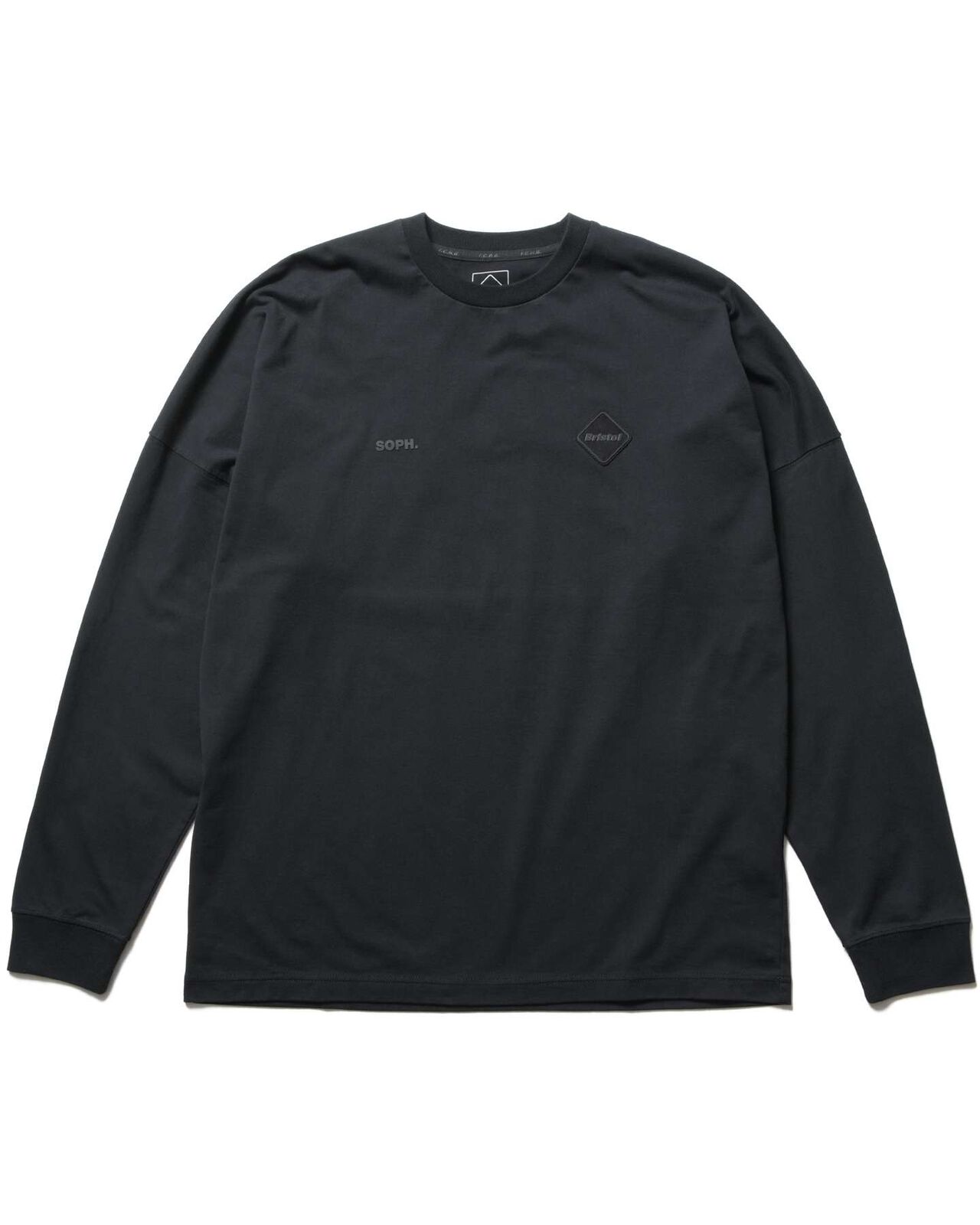 CUT-OFF LOGO L/S TEE,BLACK, large image number 0