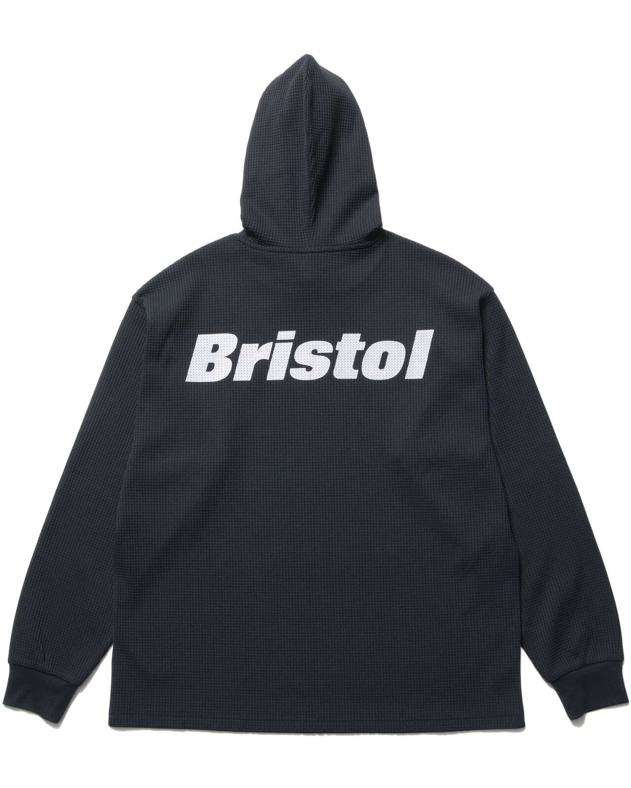 TECH WAFFLE LOUNGE HOODIE,BLACK, large image number 1